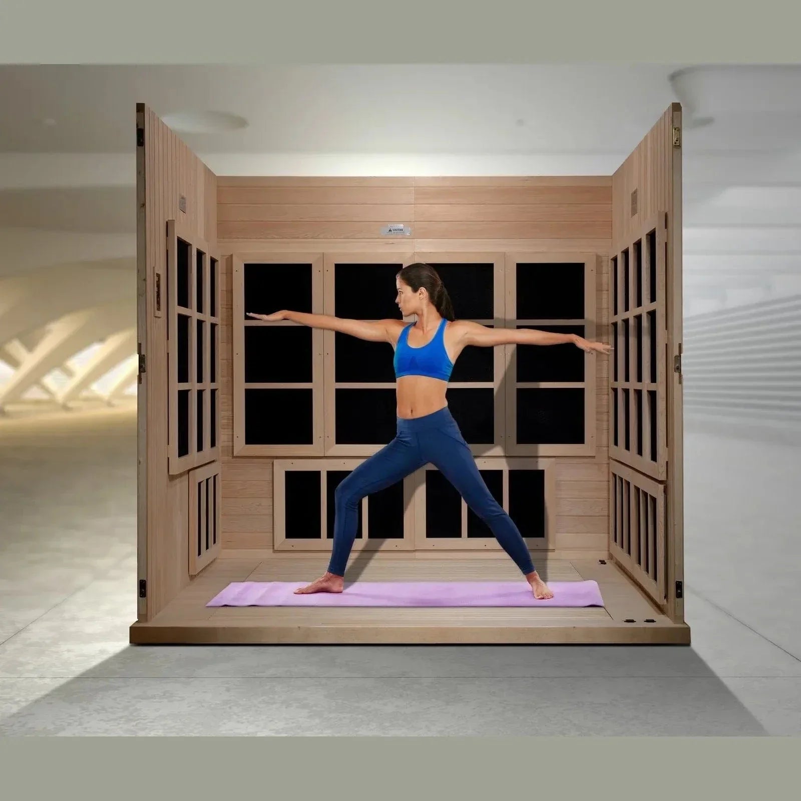 Golden Designs Catalonia 8-person Full Spectrum Near Zero EMF FAR Infrared ADA Sauna GDI-6880-02