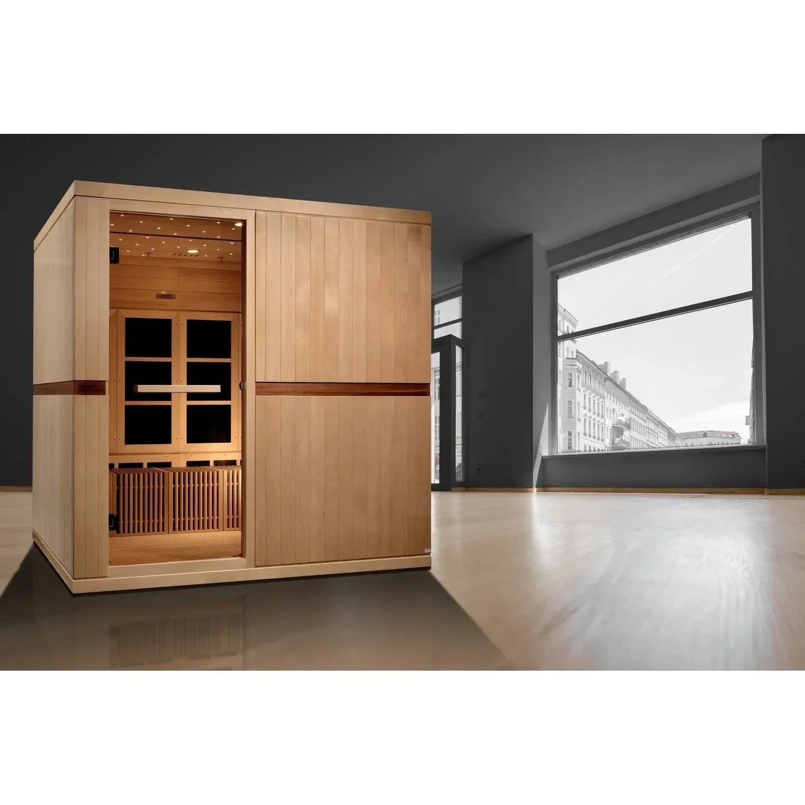 Golden Designs Catalonia 8-person Full Spectrum Near Zero EMF FAR Infrared ADA Sauna GDI-6880-02