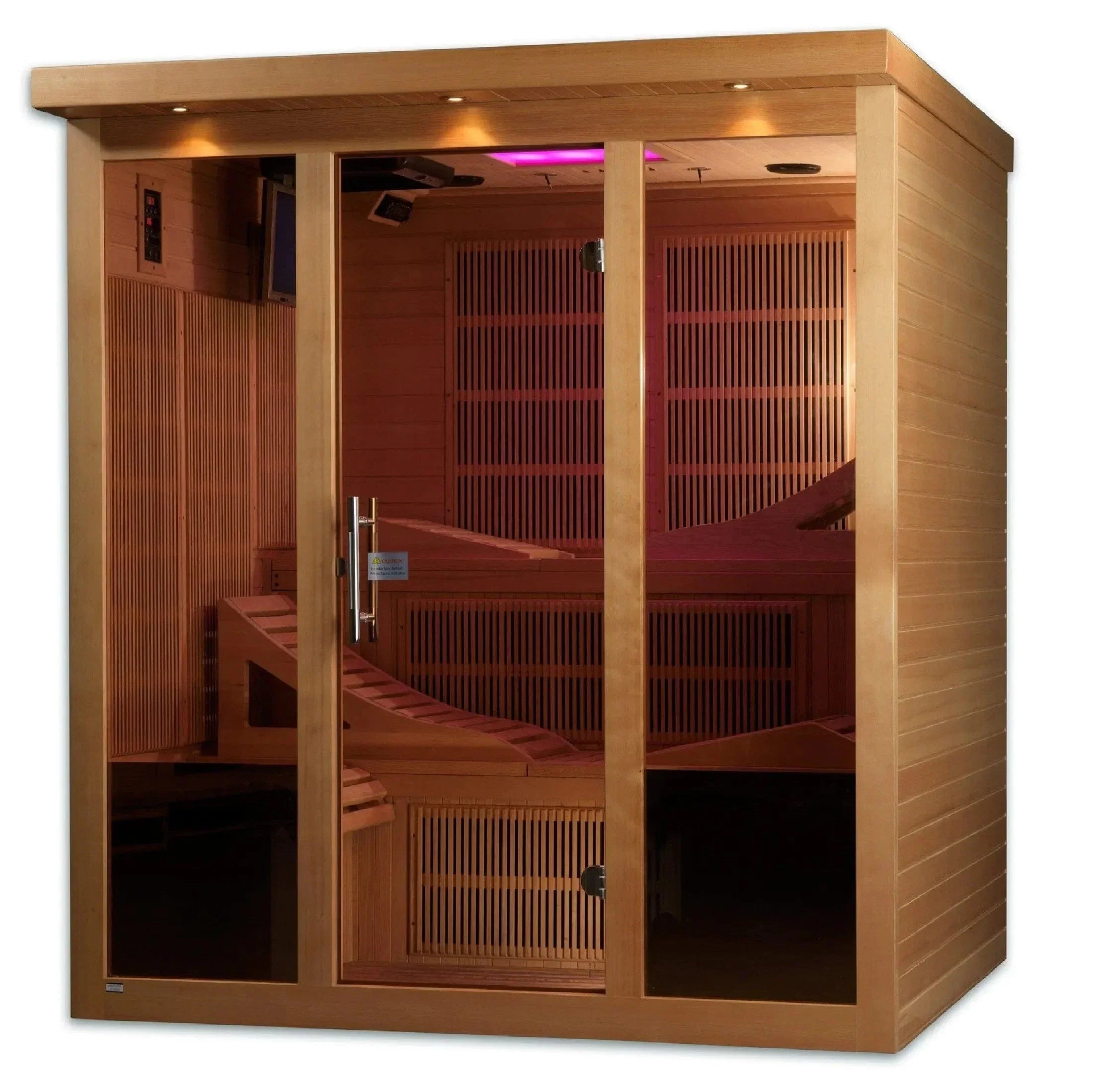 Golden Designs Monaco 6-person PureTech™ Near Zero EMF FAR Infrared Sauna - GDI-6996-01