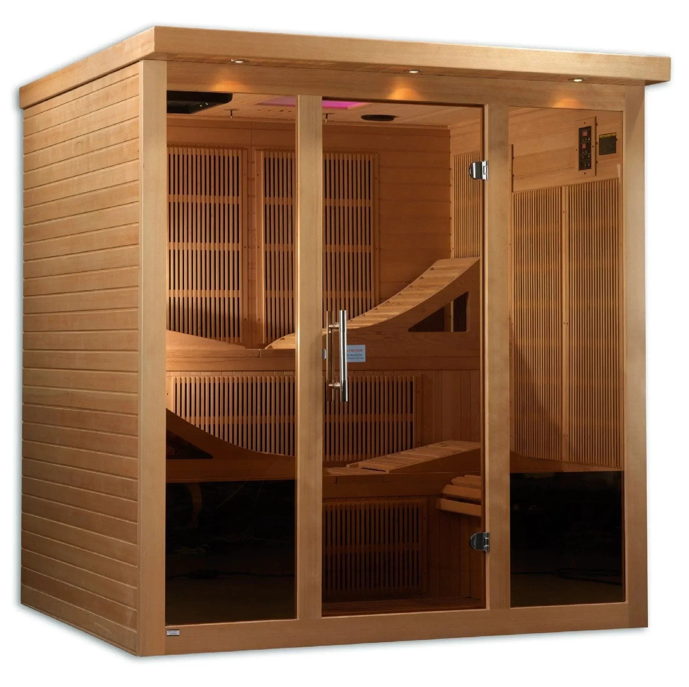 Golden Designs Monaco 6-person PureTech™ Near Zero EMF FAR Infrared Sauna - GDI-6996-01