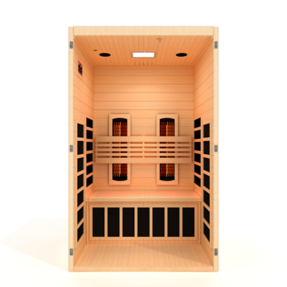 Dynamic Serena 2-person Full Spectrum Infrared Sauna with Canadian Hemlock DYN-6229-03 FS
