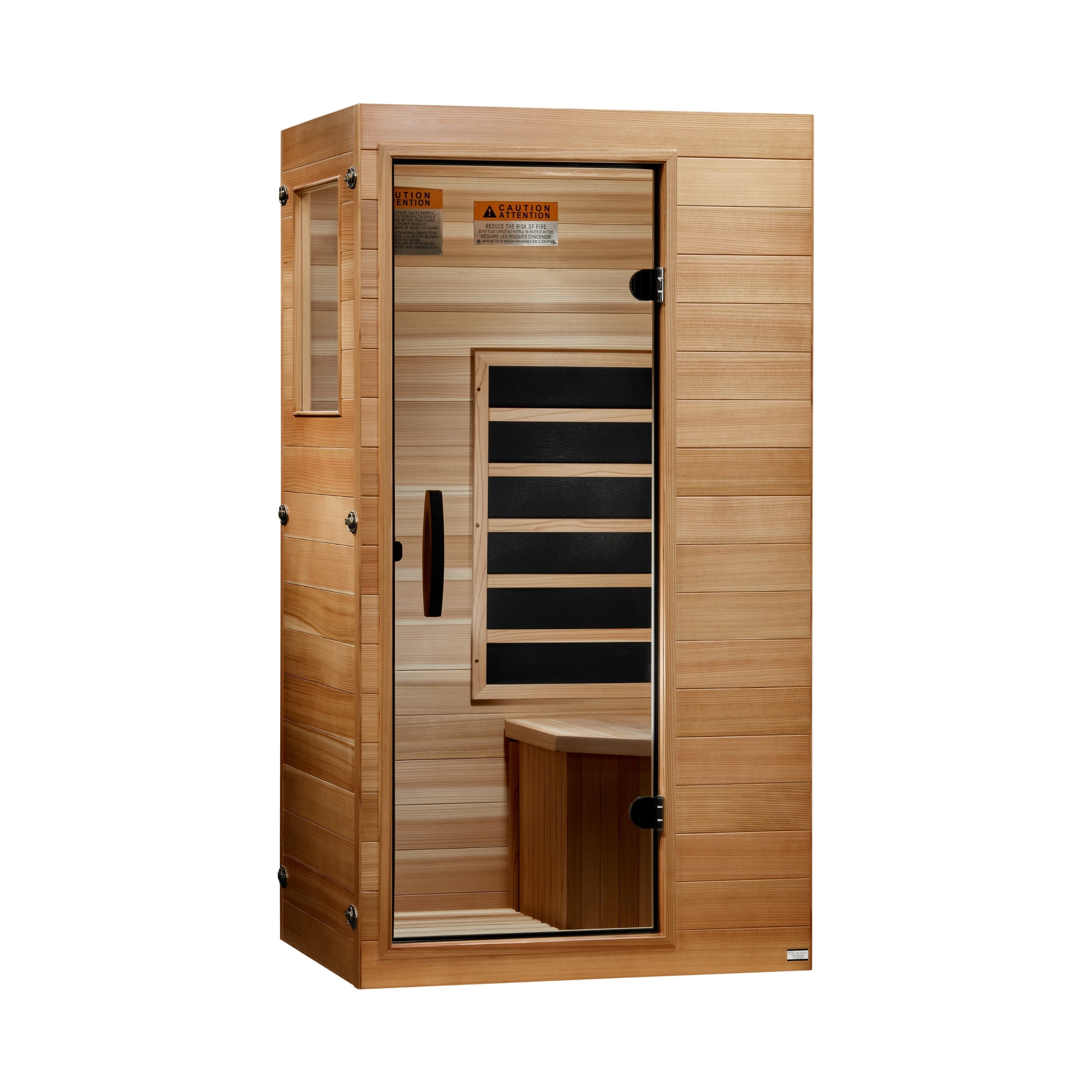 Dynamic 2026 Sicily 1-Person Ultra Low EMF Infrared Sauna Compact Model DYN-1101-01 Elite