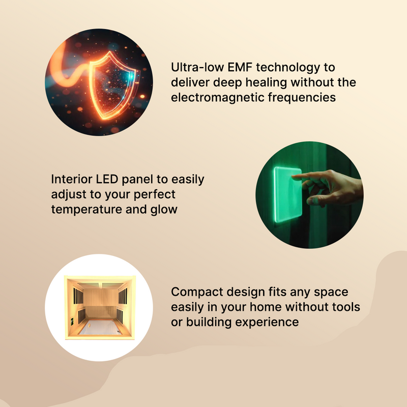 Dynamic Avila Elite 1-2-person Ultra Low EMF FAR Infrared Sauna - DYN-6103-01 Elite