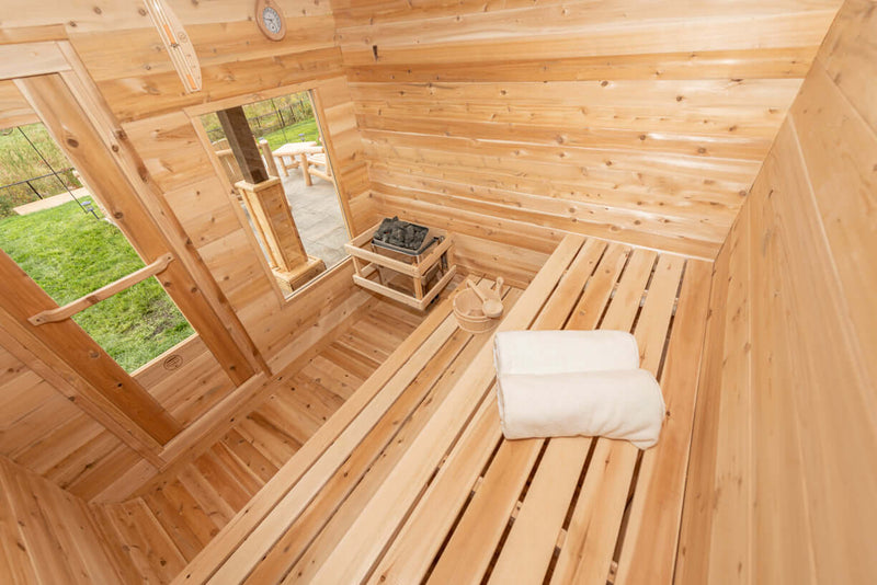 Dundalk CT Luna 4 Person Barrel Sauna