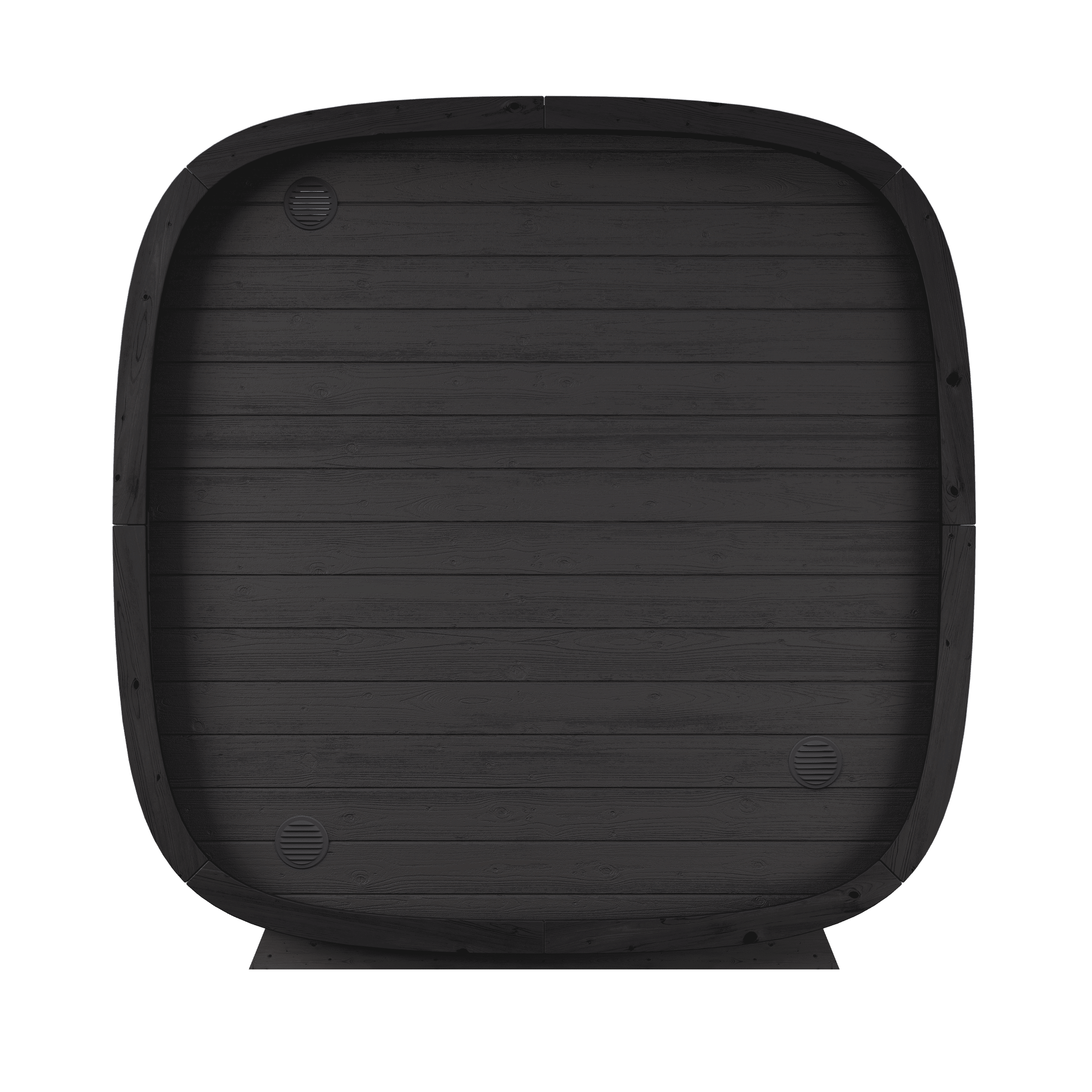 Leil Black Cube Premium 4-Person Outdoor Sauna Kit
