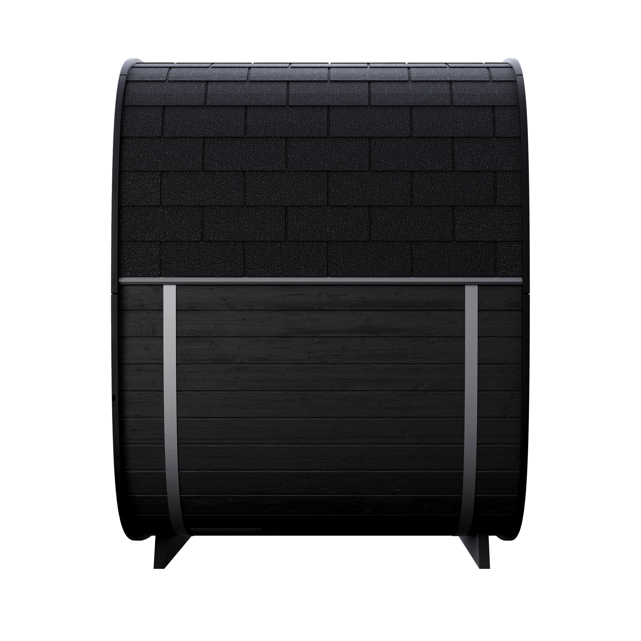 Leil Black Cube Classic 4 Person Outdoor Sauna Kit