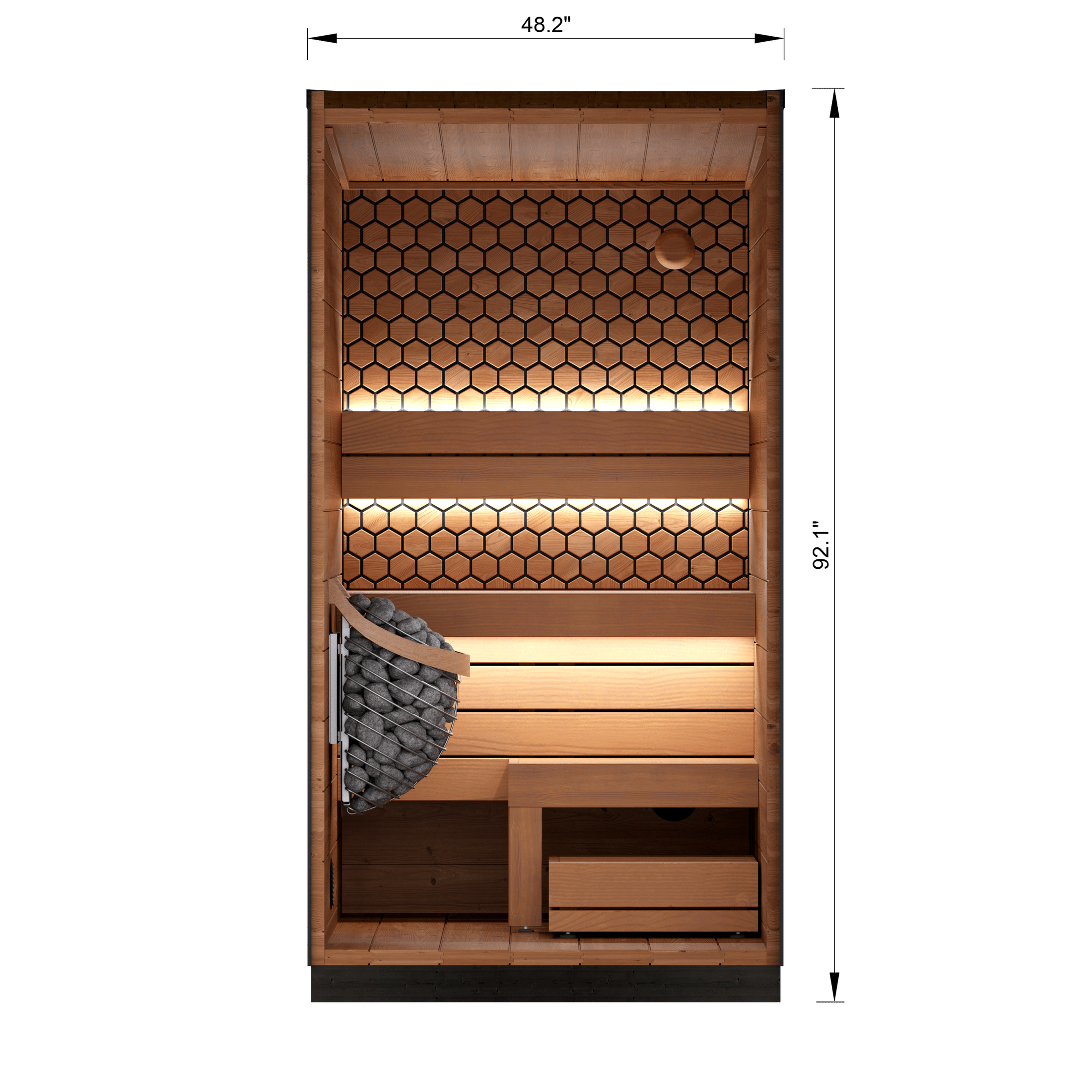 Leil Viva 120 1 Person Outdoor Sauna Kit
