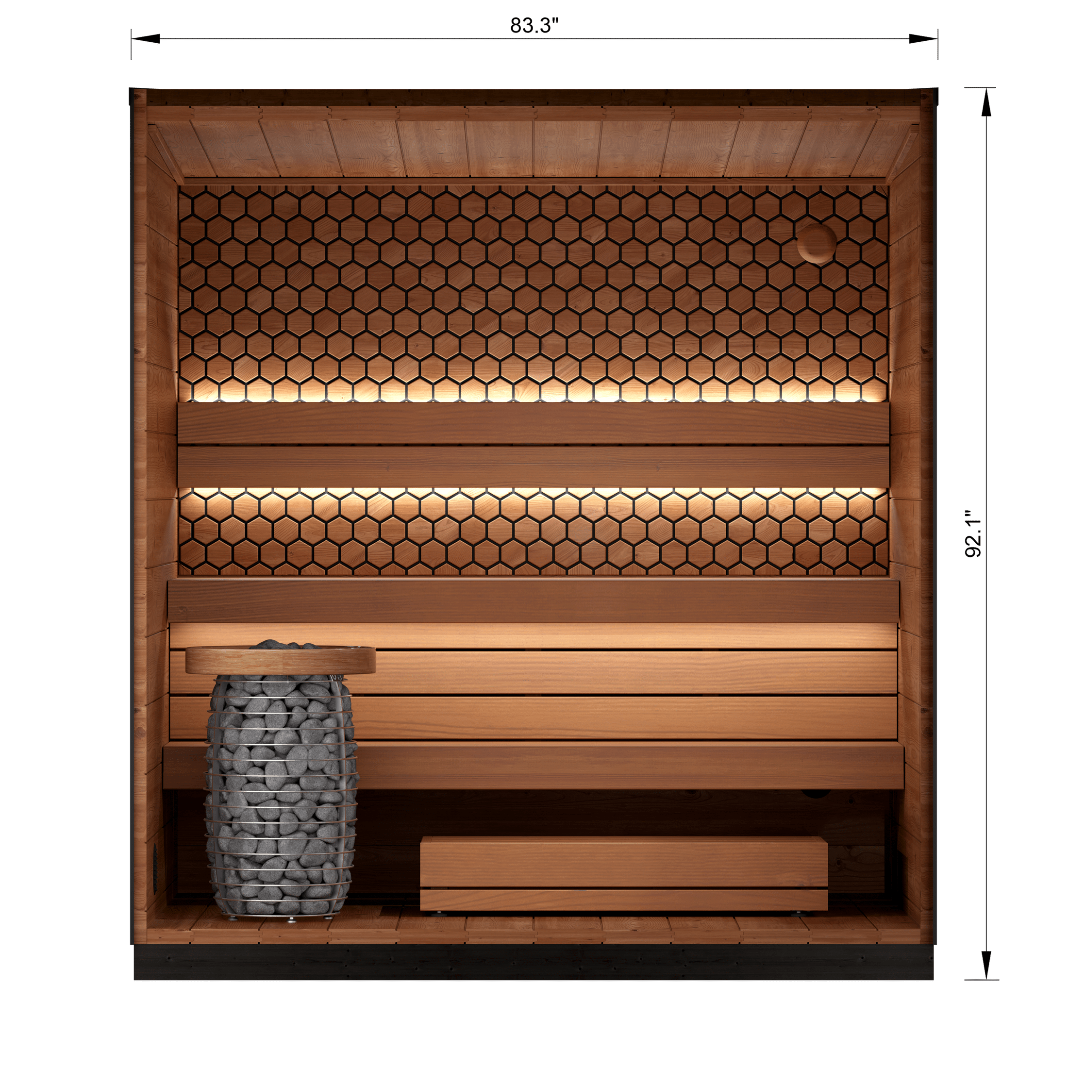 Leil Viva 210 4 Person Outdoor Sauna Kit