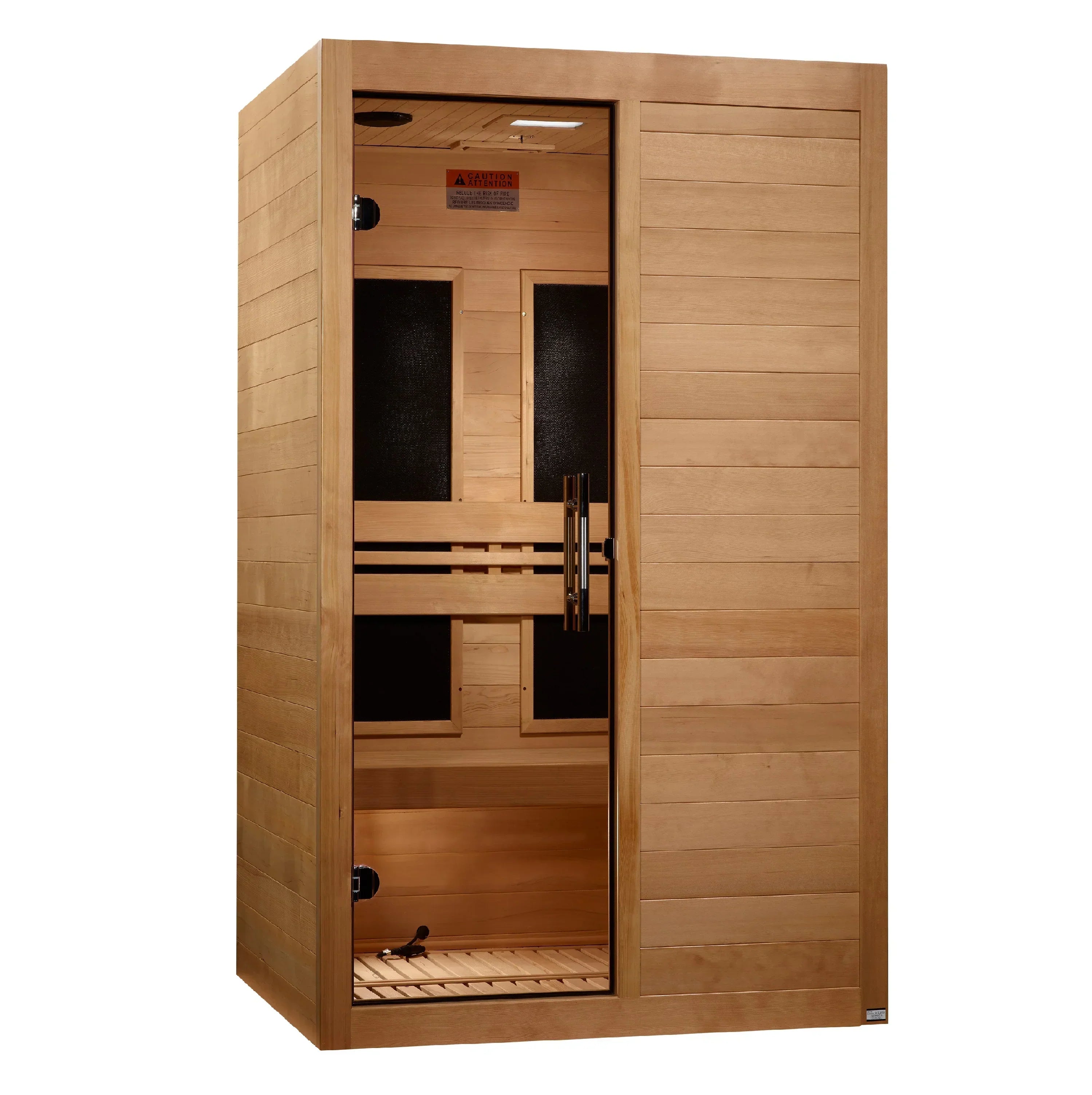 Maxxus 2-Person S-Line Ultra Low EMF FAR Infrared Sauna - Canadian Hemlock MX-S206-01-ULEMF-Elite