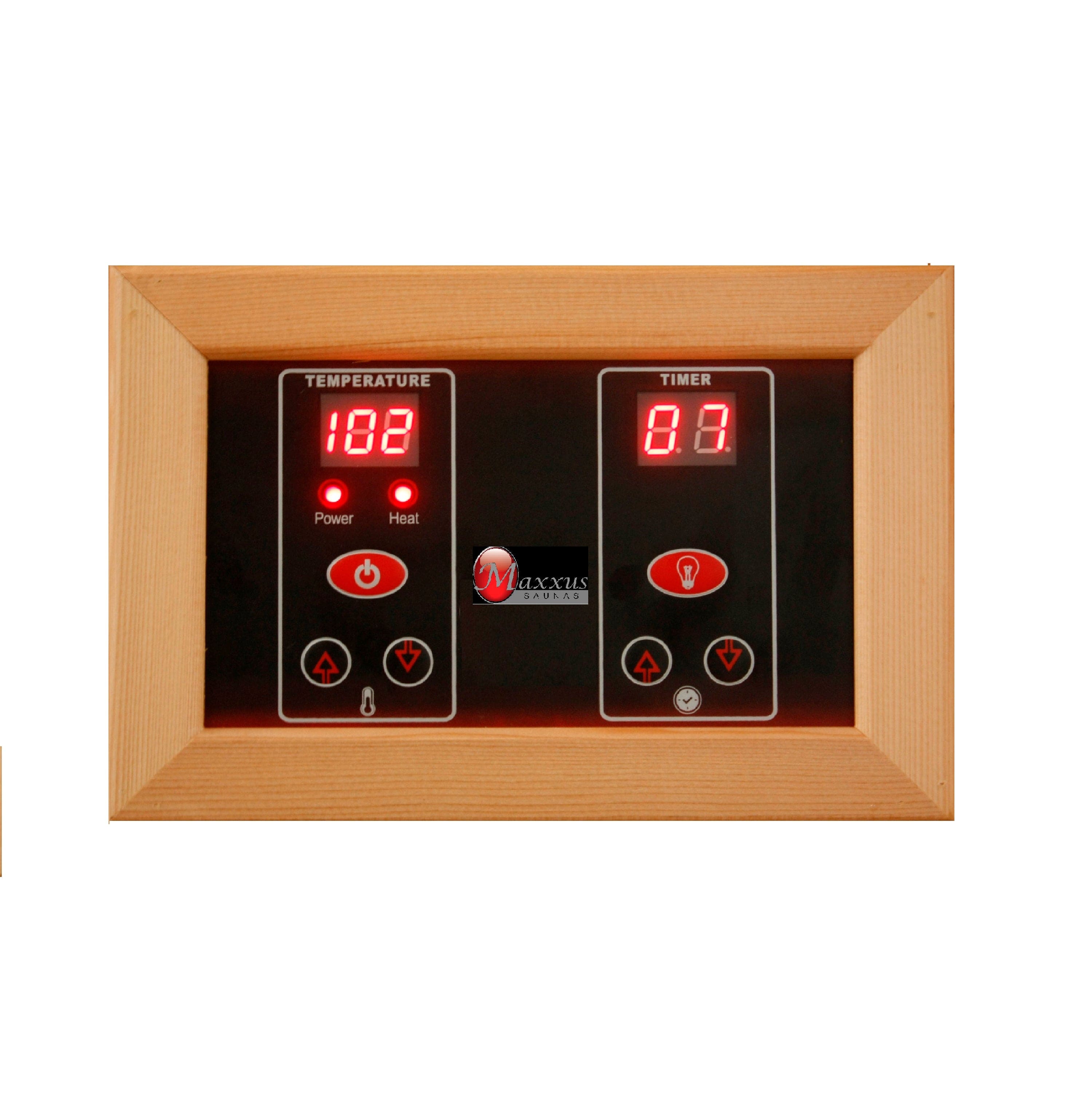 Maxxus "Seattle" 2-Person Low EMF FAR Infrared Sauna  Canadian Hemlock MX-J206-01