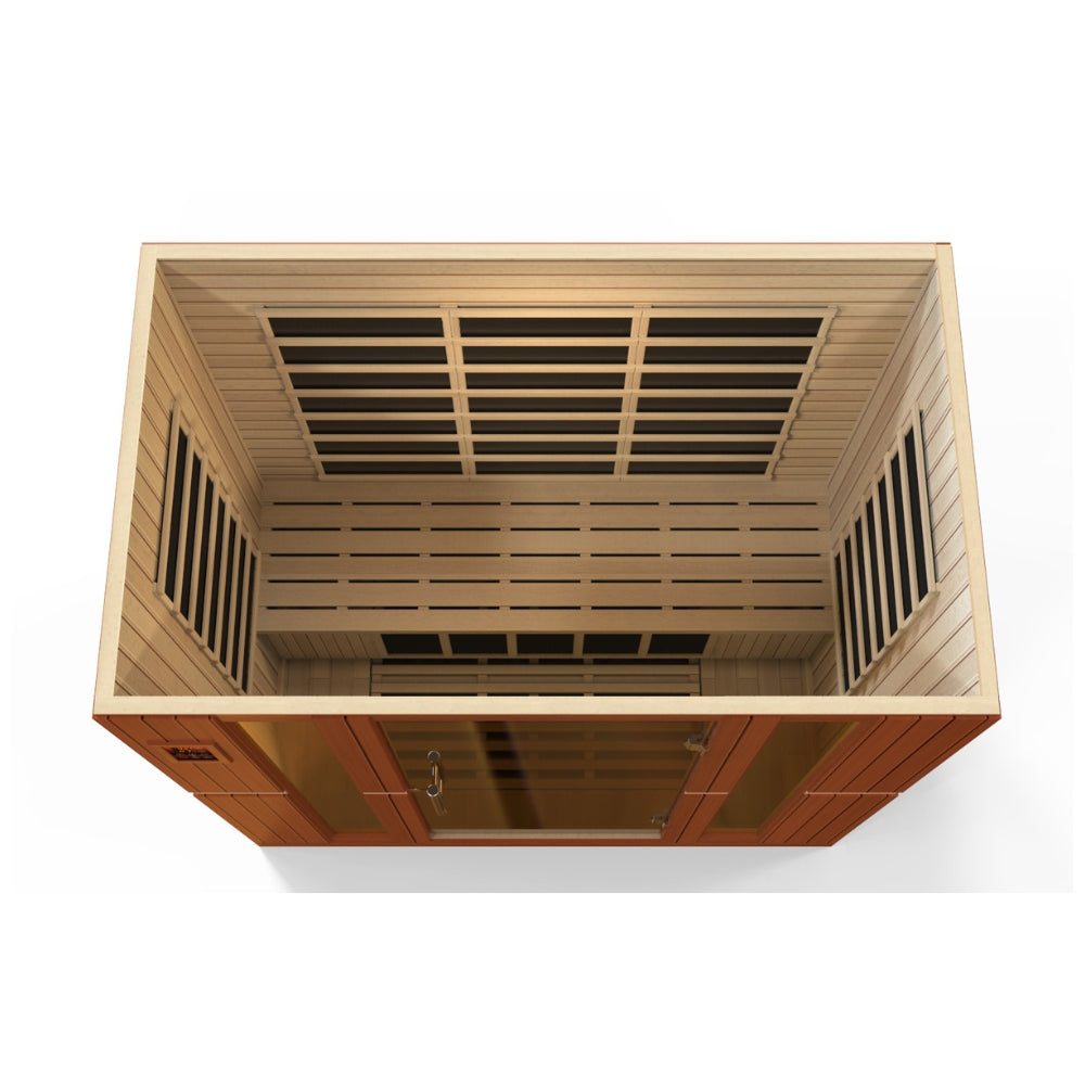 Dynamic Bergamo Elite 4-Person Ultra Low EMF FAR Infrared Sauna DYN-6440-01 Elite