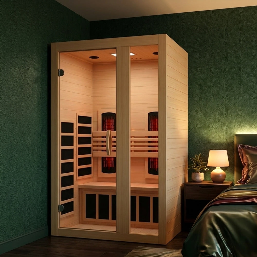 Dynamic Serena 2-person Full Spectrum Infrared Sauna with Canadian Hemlock