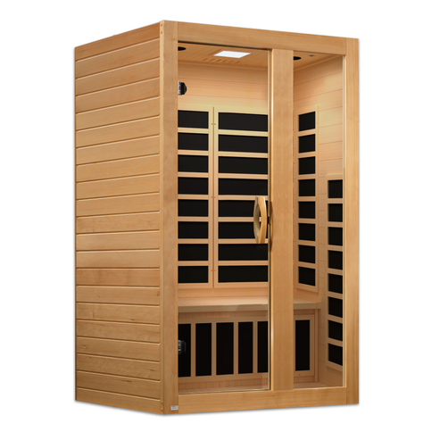 Dynamic Serena Elite 2-person Ultra Low EMF FAR Infrared Sauna with Canadian Hemlock