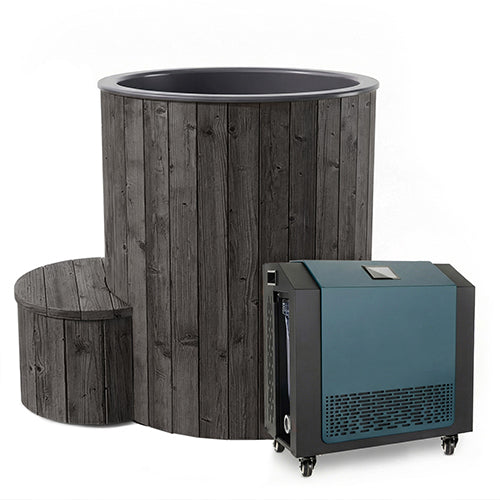 SaunaLife S1 1-Person Cold Plunge Tub and Chiller / Heater Package