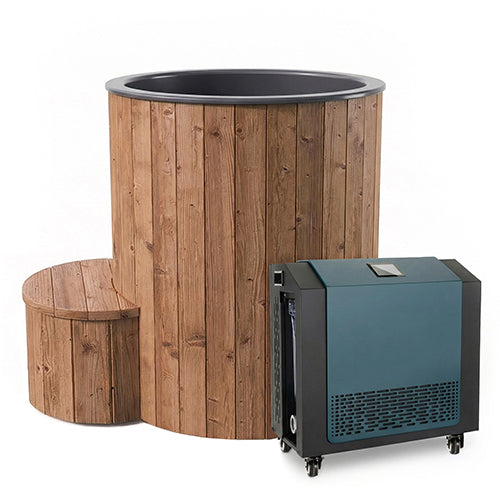 SaunaLife S1 1-Person Cold Plunge Tub and Chiller / Heater Package