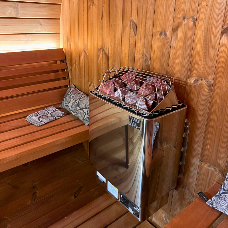SaunaLife Model E7W 4 Person Sauna Barrel-Window