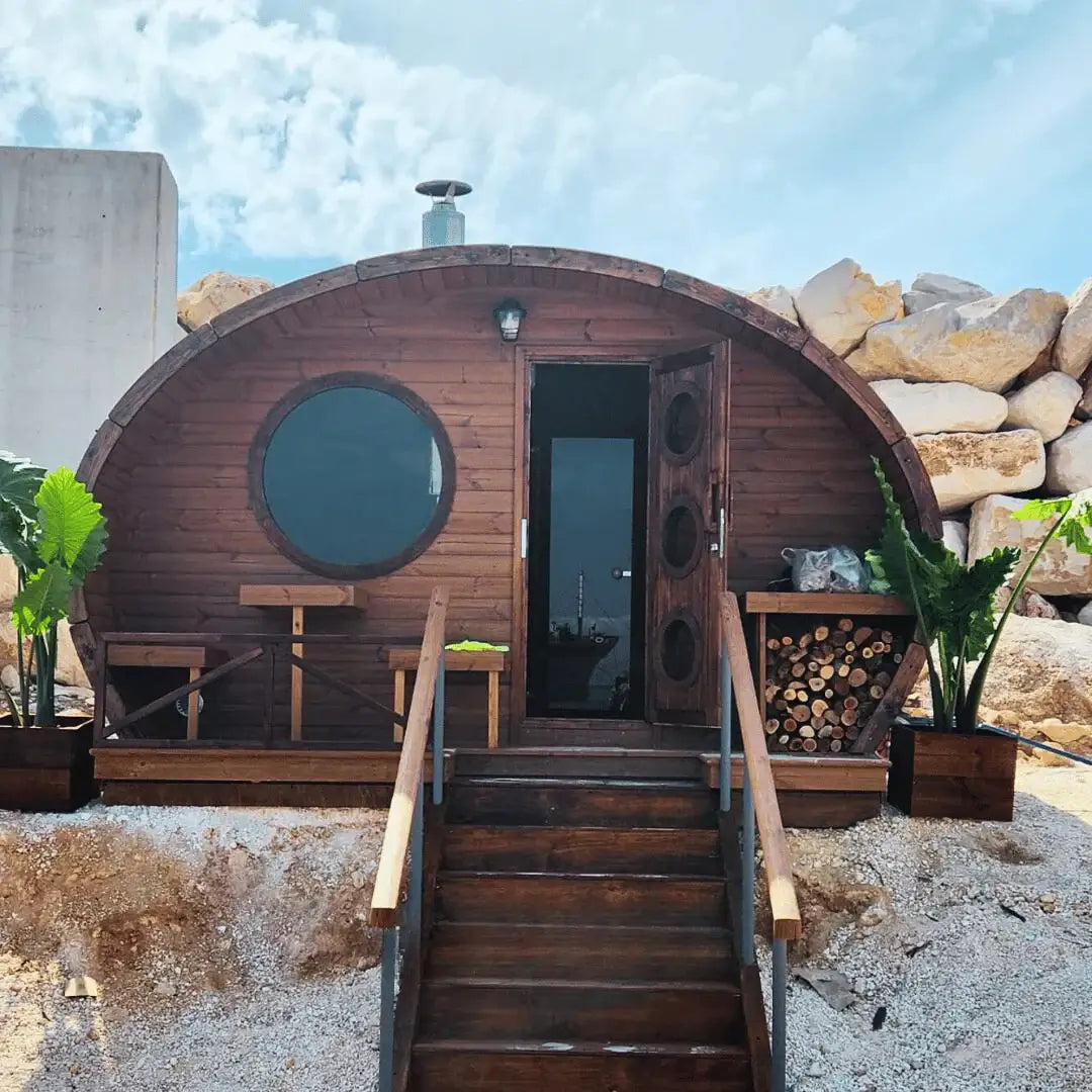 SaunaLife Model G11 8 Person Garden Series Outdoor Sauna