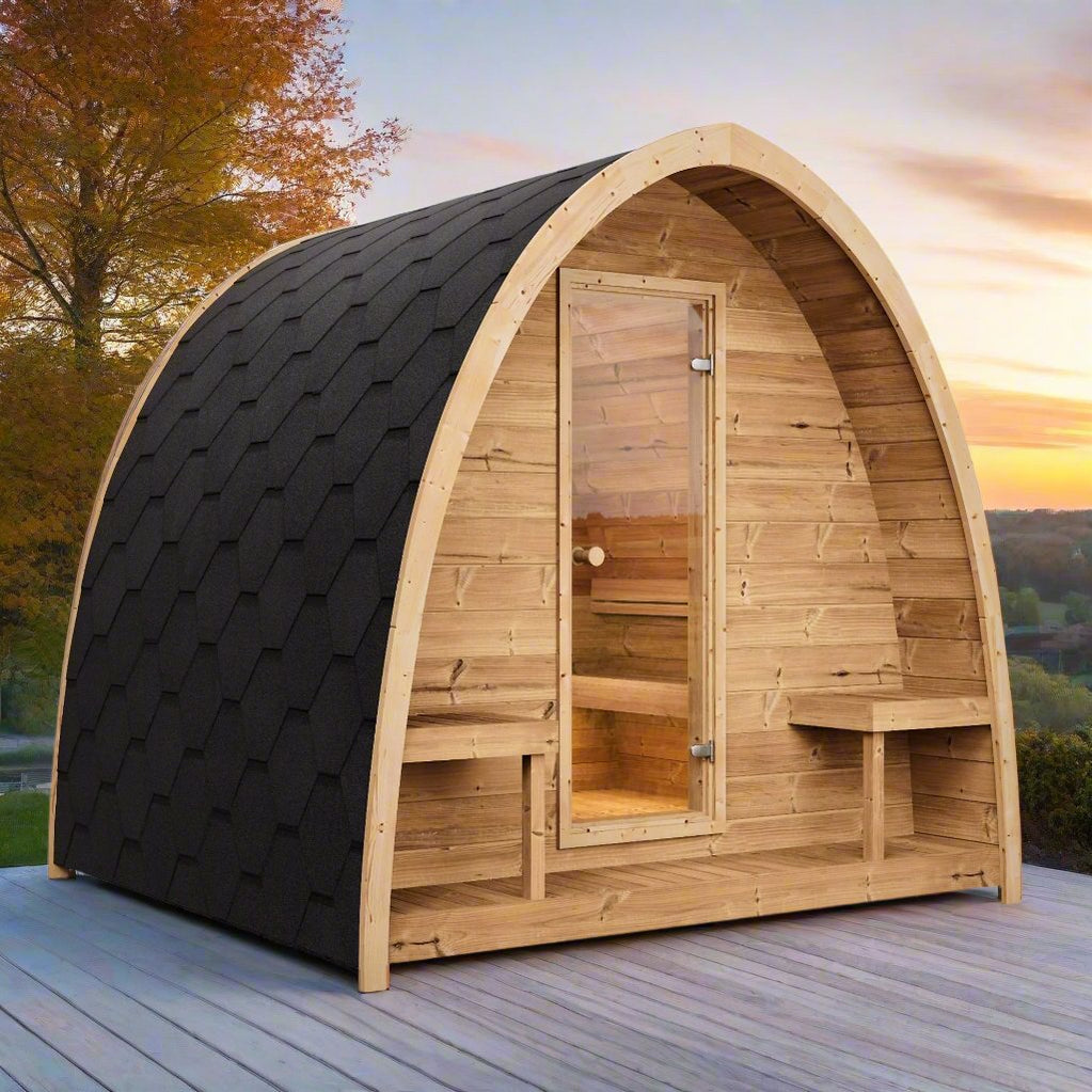 SaunaLife Model G3 4 Person Outdoor Home Sauna Kit