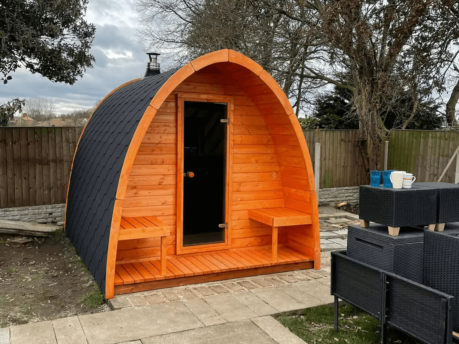 SaunaLife Model G3 4 Person Outdoor Home Sauna Kit