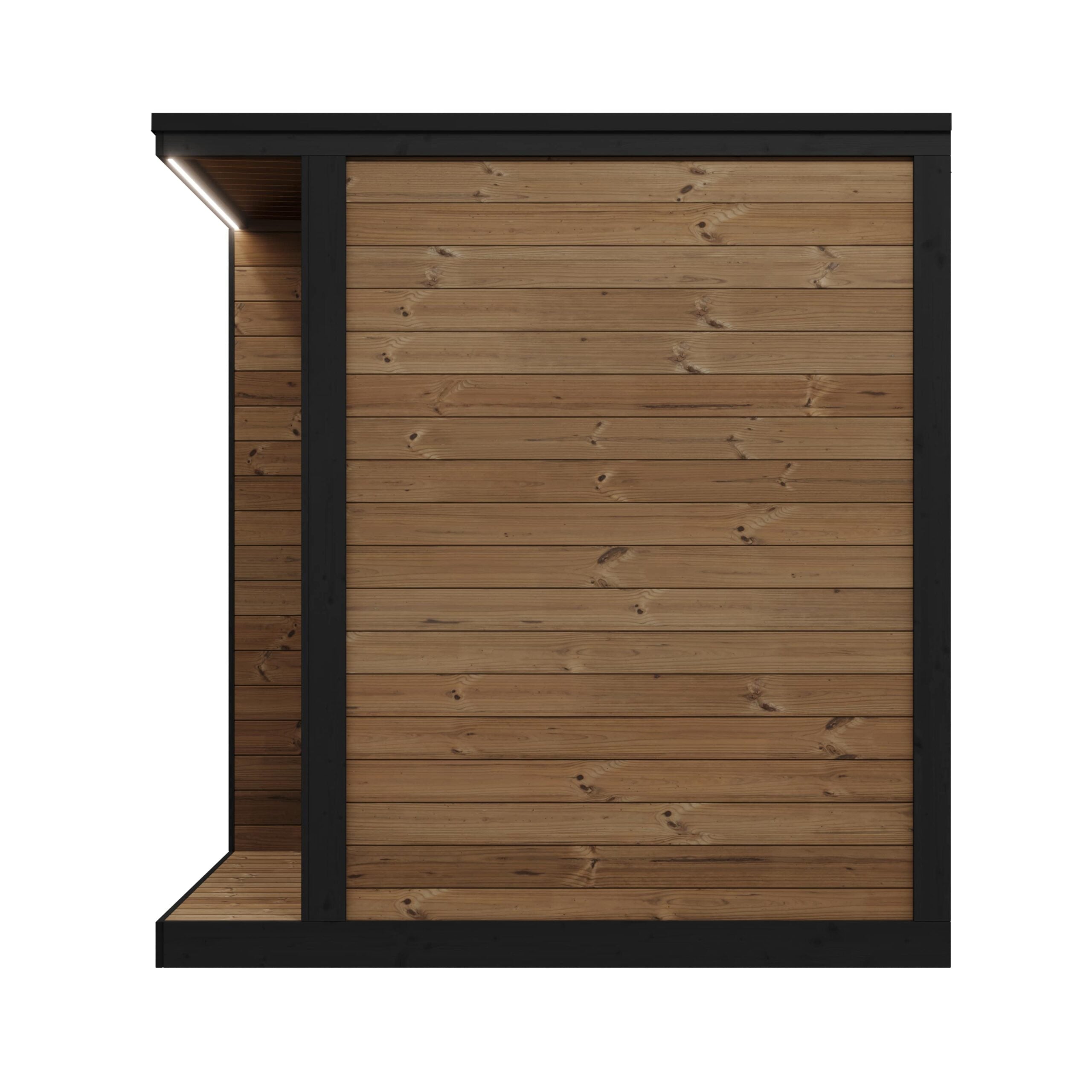 SaunaLife Model GL4 4 Person Garden Luxury Series Outdoor Sauna Kit