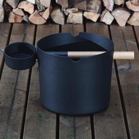 SaunaLife Bucket and Ladle Package 2 Timer, Thermometer w/Premium Bucket & Ladle - Sauna Accessory Package