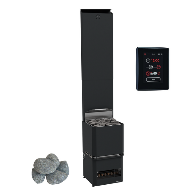 Saunum AIR L 10 Nordic Black WiFi sauna heater
